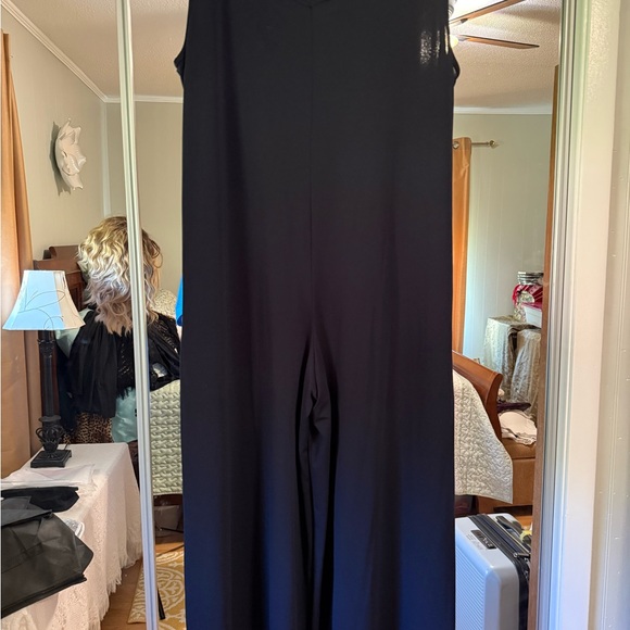 Lularoe Natalie Elegant Navy Jumpsuit EUC - Picture 2 of 5
